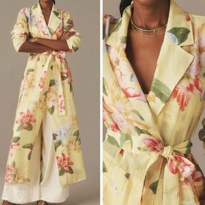 Anthropologie Maeve Trench Style Kimono
